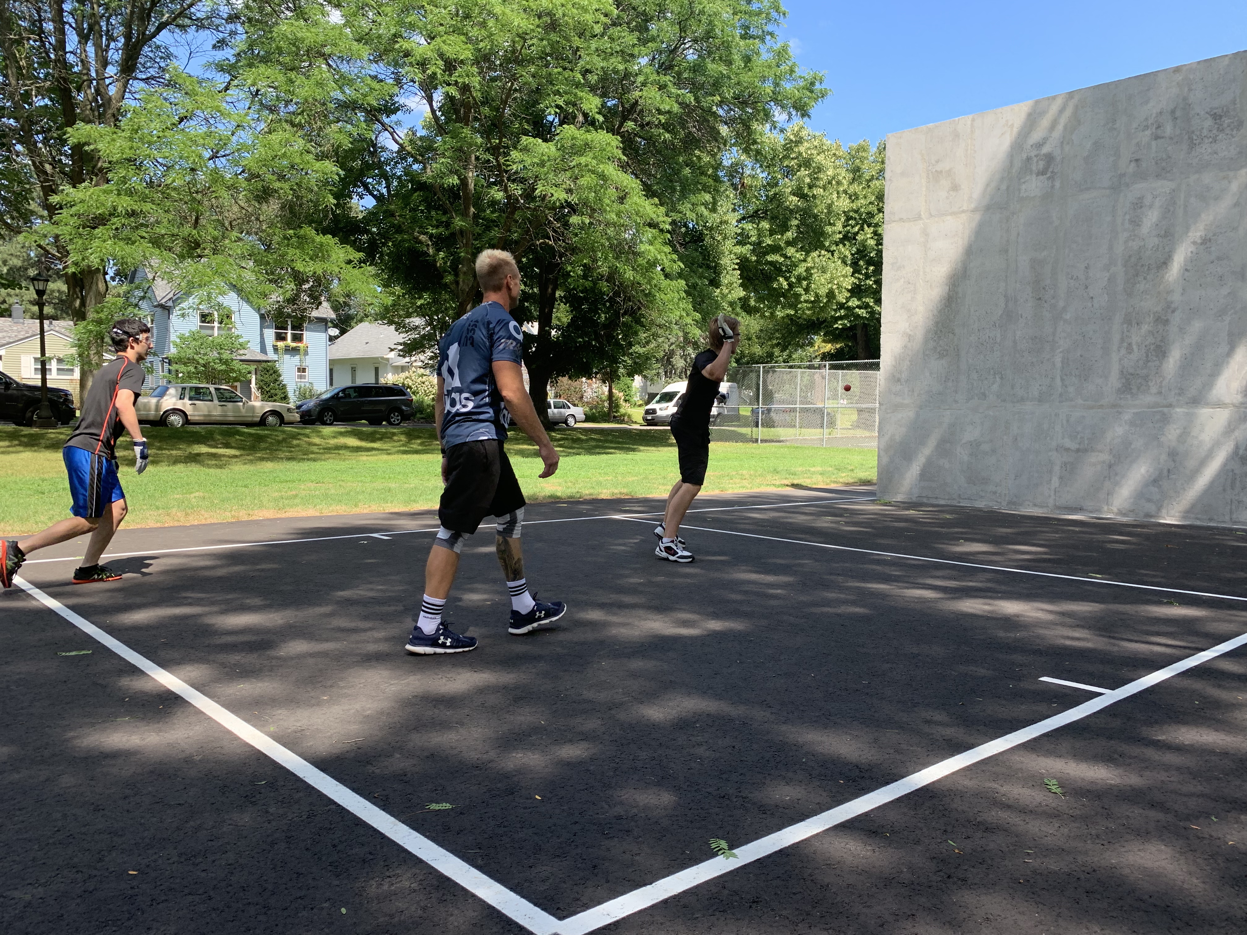 Clayland Park One Wall Celebration - handball players